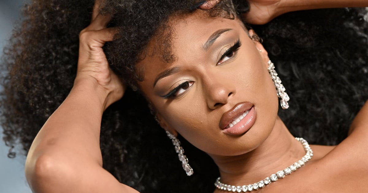 Голое платье Megan Thee Stallion со стразами на заказ