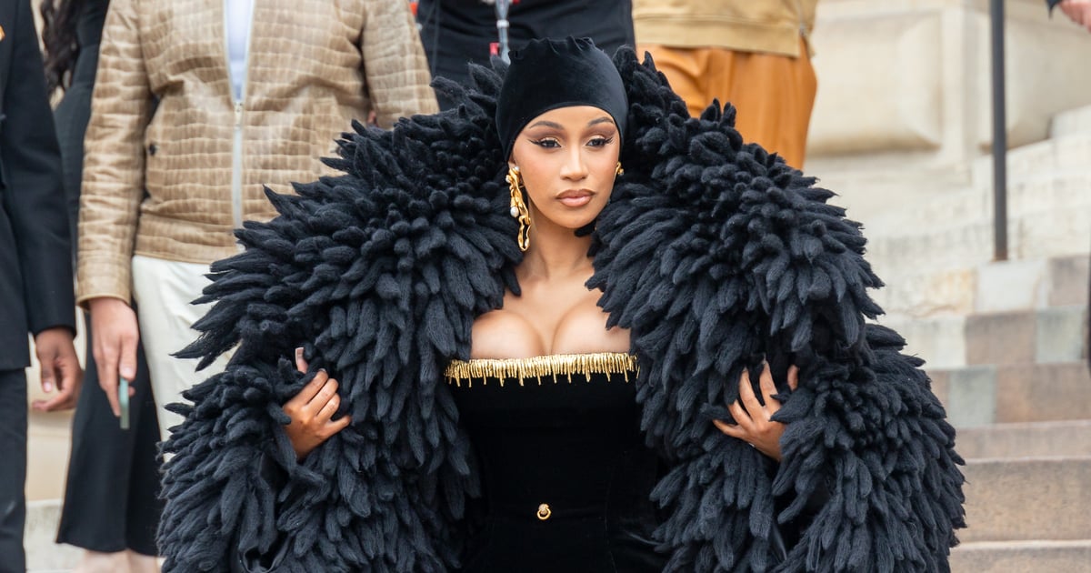 Образ Cardi B для Schiaparelli на Неделе моды в Париже